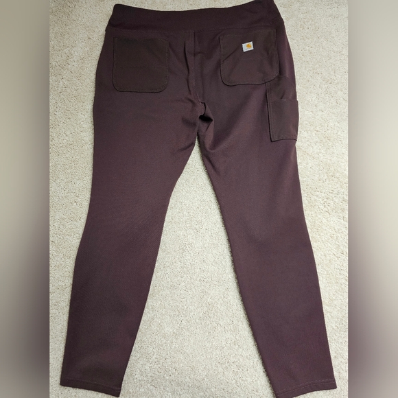 Carhartt 102482 Force Fitted Utility Leggings Midweight Women's XL Blackberry - Picture 6 of 8